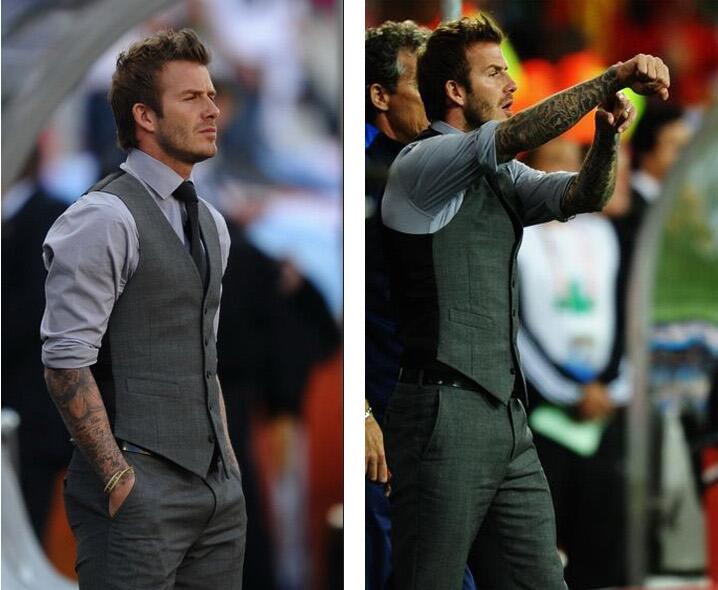 Slim Fit Mens Vest Formal Suit Business Waistcoat Gilet Homme Grey And Black
