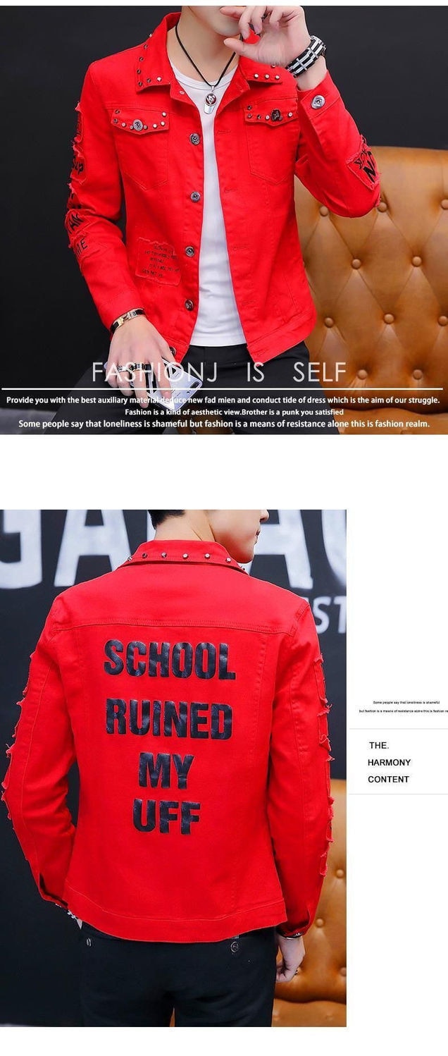 Leather Racer Black Jacket Korean Fashion Jacket Youth Casual Versatile Hot Top Streetwear Coat