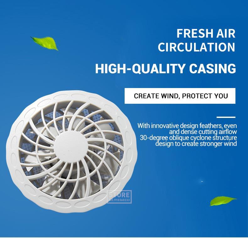 Ice Vest Fan Air Conditioning Clothes Cool Vest Sport USB Charging Worker Camping Fishing
