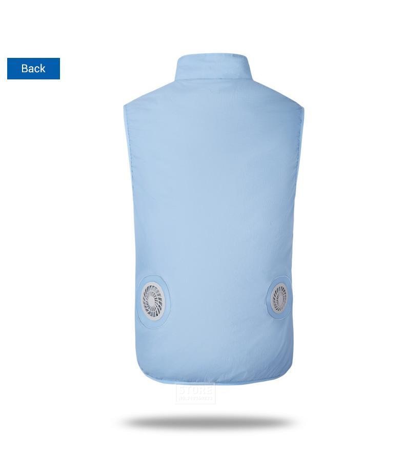 Ice Vest Fan Air Conditioning Clothes Cool Vest Sport USB Charging Worker Camping Fishing