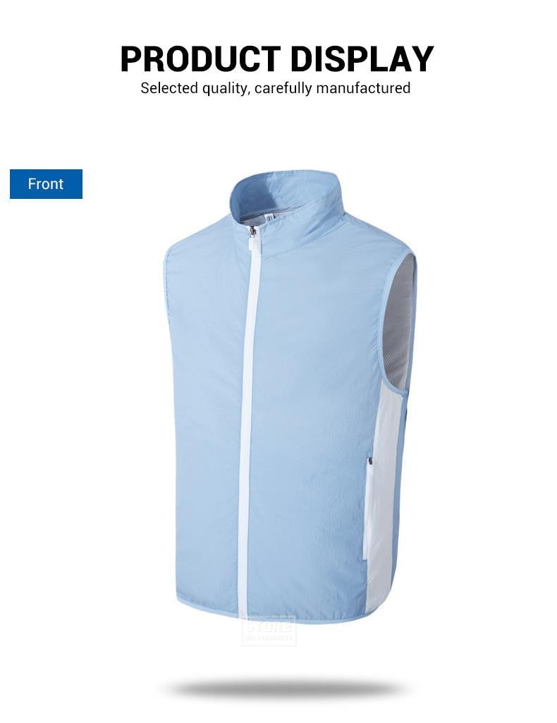 Ice Vest Fan Air Conditioning Clothes Cool Vest Sport USB Charging Worker Camping Fishing