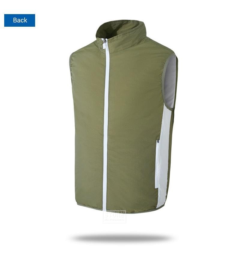 Ice Vest Fan Air Conditioning Clothes Cool Vest Sport USB Charging Worker Camping Fishing