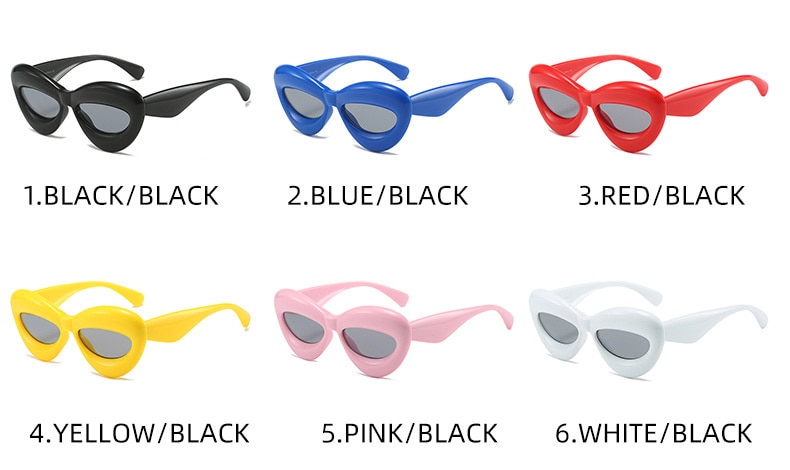 Sexy Lip Sunglasses For Women New Luxury Brand Candy Color Sunglasses Men Hip Hop