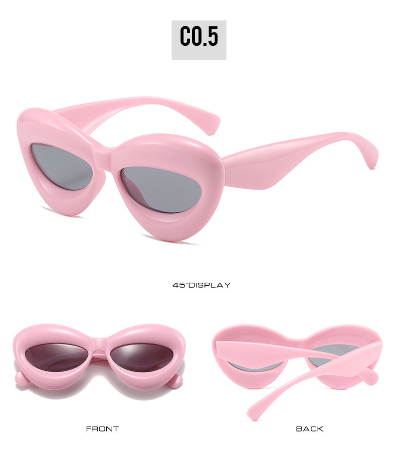 Sexy Lip Sunglasses For Women New Luxury Brand Candy Color Sunglasses Men Hip Hop
