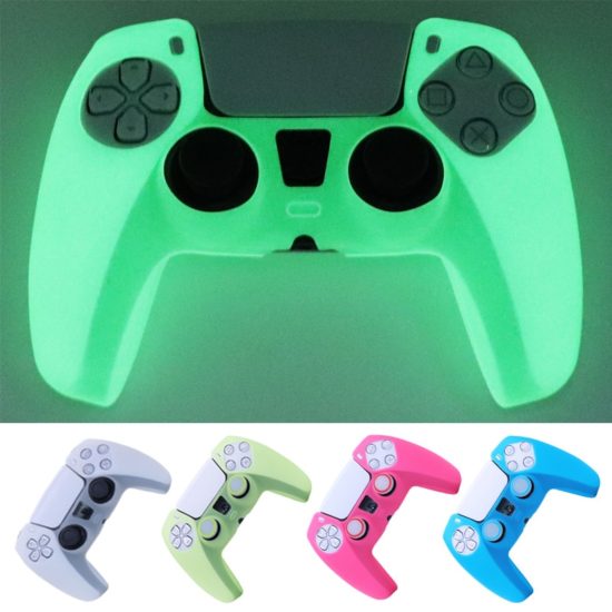 Soft Silicone Case For PS5 Controller Glow in Dark Gamepad Joystick Skin - Image 2