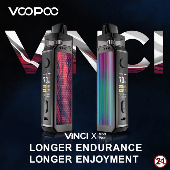 Kit Vaper E-Cigarette VOOPOO Kit 70W 5.5ml PnP Pod Coils Pod System