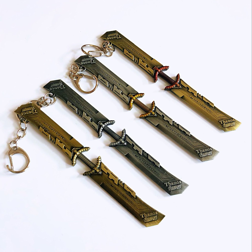 Keychain Toys Avengers Sword Stormbreaker Key chain Thanos Spiderman Keyring Toys Keychain Toys Avengers Sword Stormbreaker Key chain Thanos Spiderman Keyring Toys