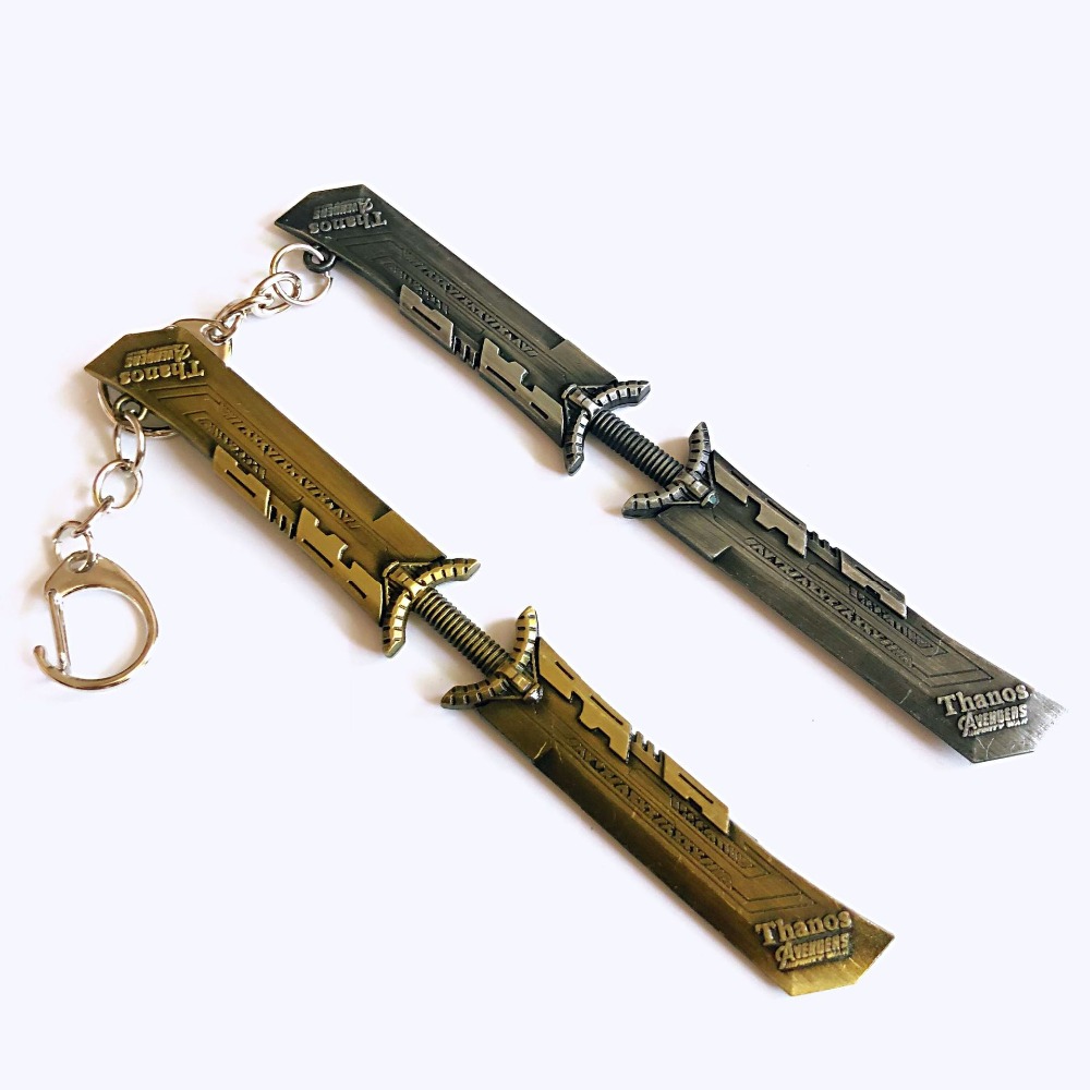 Keychain Toys Avengers Sword Stormbreaker Key chain Thanos Spiderman Keyring Toys Keychain Toys Avengers Sword Stormbreaker Key chain Thanos Spiderman Keyring Toys