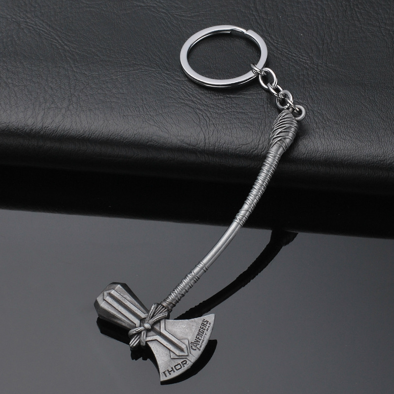 Keychain Toys Avengers Sword Stormbreaker Key chain Thanos Spiderman Keyring Toys Keychain Toys Avengers Sword Stormbreaker Key chain Thanos Spiderman Keyring Toys