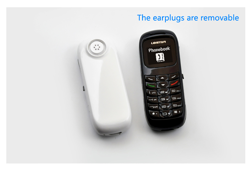 الهاتف الصغير يدعم البلتوث و شريحة اتصال Mini Mobile Phone Wireless Bluetooth Earphone Stereo GSM Unlocked Phone Super Thin