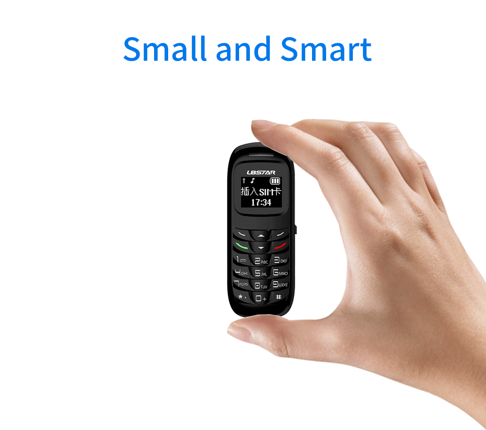 الهاتف الصغير يدعم البلتوث و شريحة اتصال Mini Mobile Phone Wireless Bluetooth Earphone Stereo GSM Unlocked Phone Super Thin
