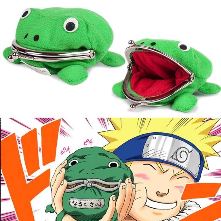 Casual Naruto Frog Shape Women's Cotton Wallet