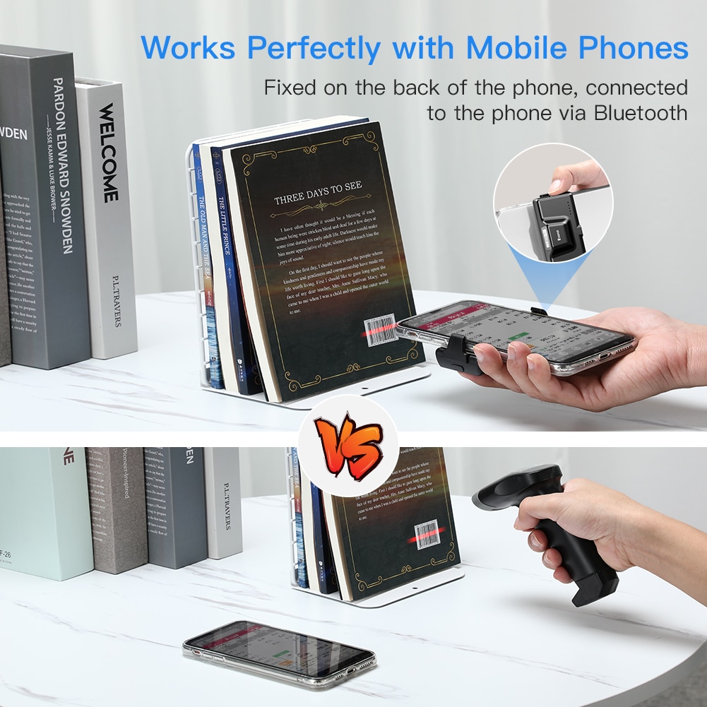 Mini Portable Barcode Scanner QR Code Screen Image Reader Data Matrix USB Wired Scanning Bluetooth Mini Portable Barcode Scanner QR Code Screen Image Reader Data Matrix USB Wired Scanning Bluetooth