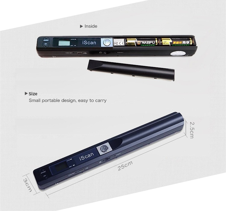 Milestone Handheld Scanner A4 Document Book Pen Scanner Scanner Portable Colorful Scanner 900DPI Iscan JPG PDF Support IScan01 Milestone Handheld Scanner A4 Document Book Pen Scanner Scanner Portable Colorful Scanner 900DPI Iscan JPG PDF Support IScan01