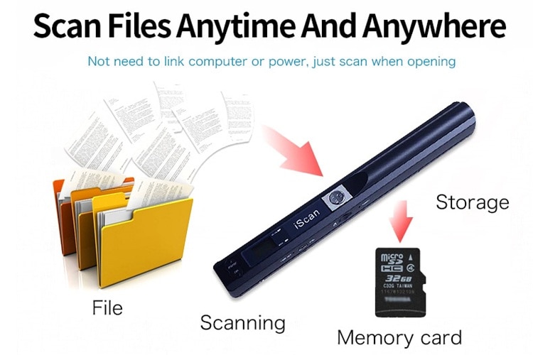 Milestone Handheld Scanner A4 Document Book Pen Scanner Scanner Portable Colorful Scanner 900DPI Iscan JPG PDF Support IScan01 Milestone Handheld Scanner A4 Document Book Pen Scanner Scanner Portable Colorful Scanner 900DPI Iscan JPG PDF Support IScan01