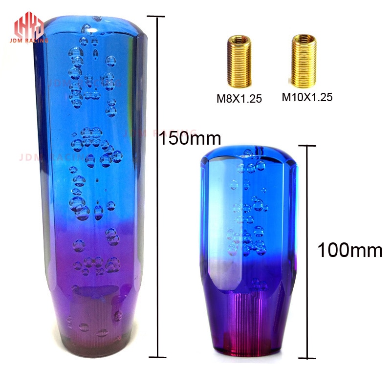 Manual Shift Gear Head Knob Crystal Transparent Bubble Purple 10cm 15cm Manual Shift Gear Head Knob Crystal Transparent Bubble Purple 10cm 15cm