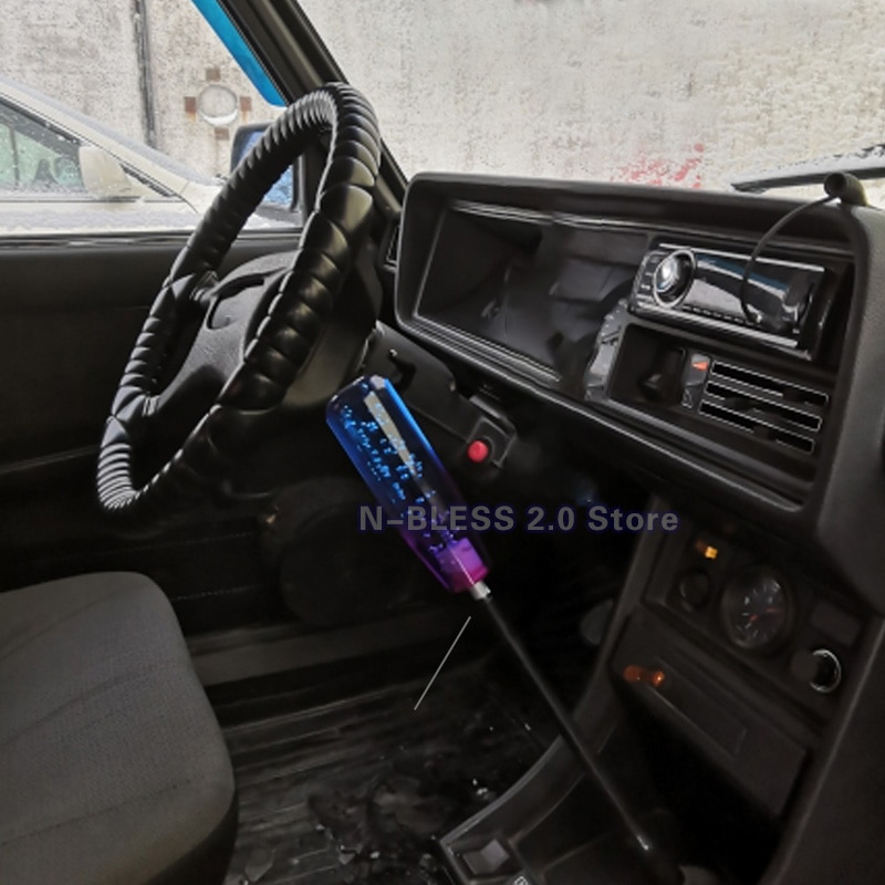 Manual Shift Gear Head Knob Crystal Transparent Bubble Purple 10cm 15cm Manual Shift Gear Head Knob Crystal Transparent Bubble Purple 10cm 15cm