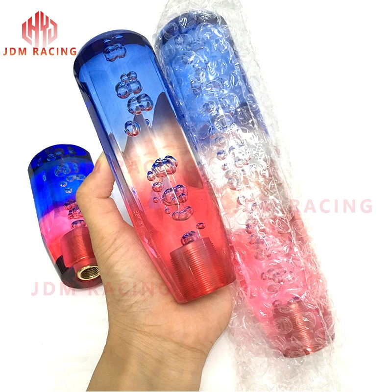 Manual Shift Gear Head Knob Crystal Transparent Bubble Purple 10cm 15cm Manual Shift Gear Head Knob Crystal Transparent Bubble Purple 10cm 15cm