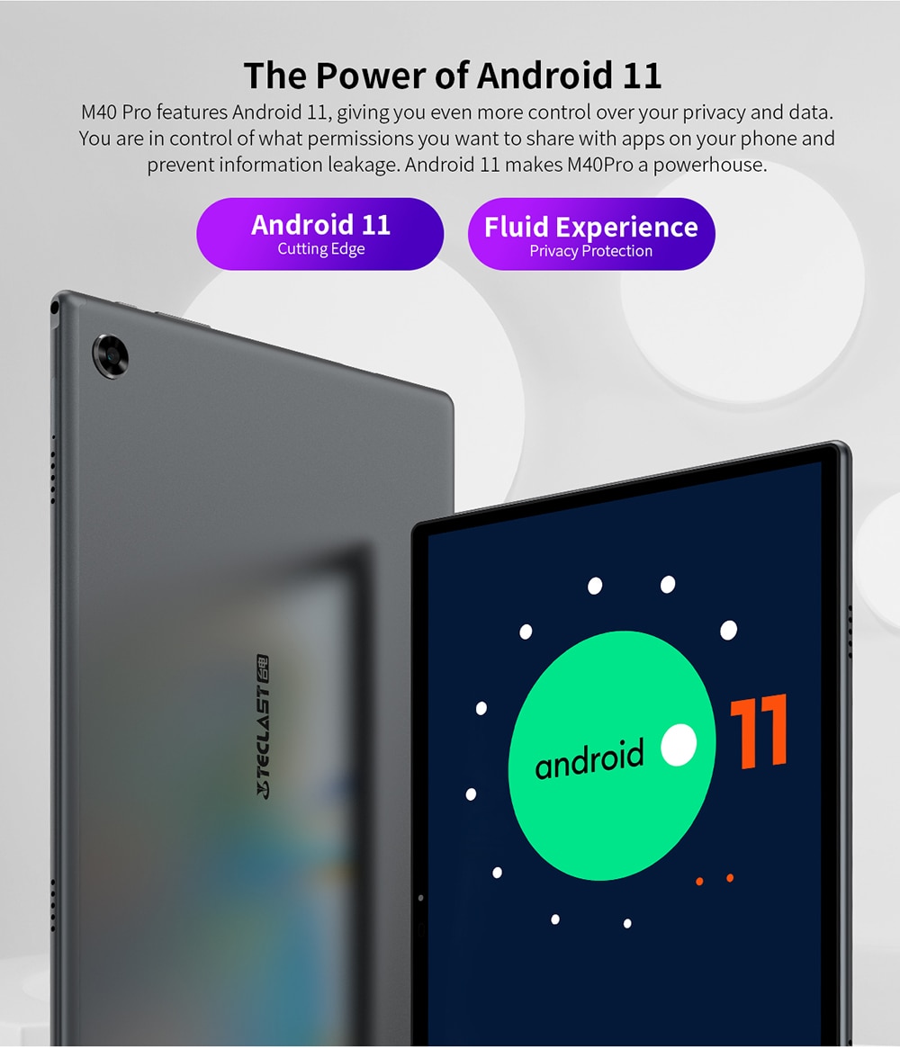 Tablet Teclast M40 Pro 10.1 6GB RAM 128GB ROM Octa Core Android 11 4G Network Dual Wifi Type-C Tablet Teclast M40 Pro 10.1 6GB RAM 128GB ROM Octa Core Android 11 4G Network Dual Wifi Type-C