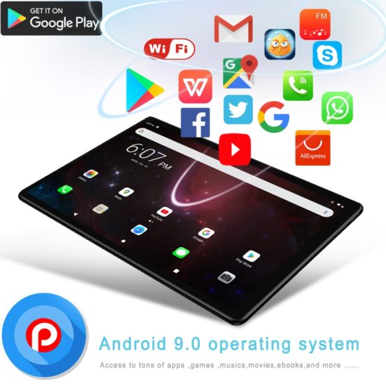 New Tablets 10.1 Inch Android 9.0 Octa Core Google Play 4GB RAM 64GB ROM Type-C - Image 2