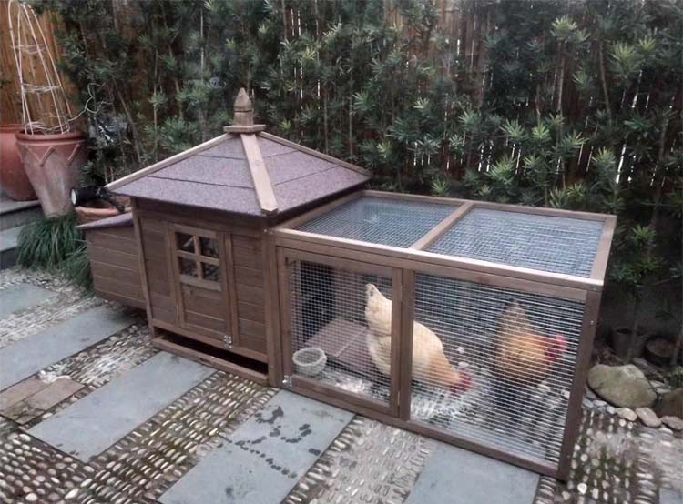Foldable Wood Chicken Rabbit Cage for Household Large-scale Duck Cats Dog Coops and Pet Houses