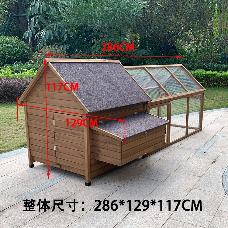 Foldable Wood Chicken Rabbit Cage for Household Large-scale Duck Cats Dog Coops and Pet Houses