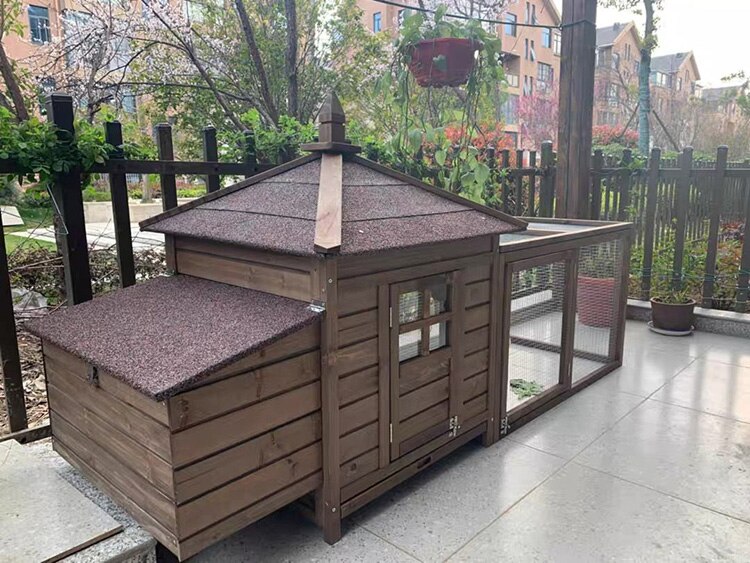 Foldable Wood Chicken Rabbit Cage for Household Large-scale Duck Cats Dog Coops and Pet Houses