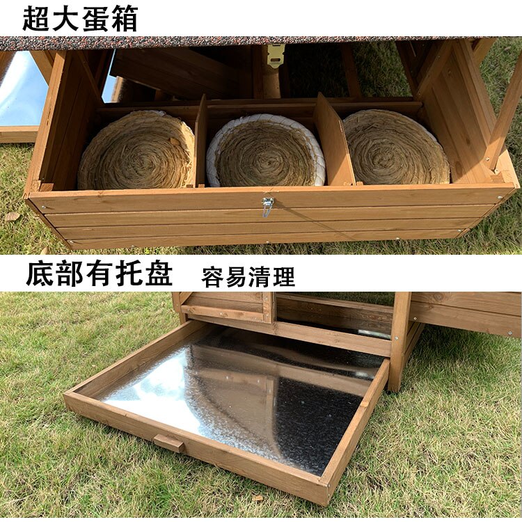 Foldable Wood Chicken Rabbit Cage for Household Large-scale Duck Cats Dog Coops and Pet Houses