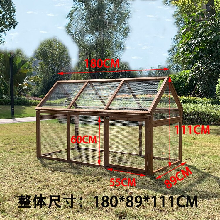 Foldable Wood Chicken Rabbit Cage for Household Large-scale Duck Cats Dog Coops and Pet Houses