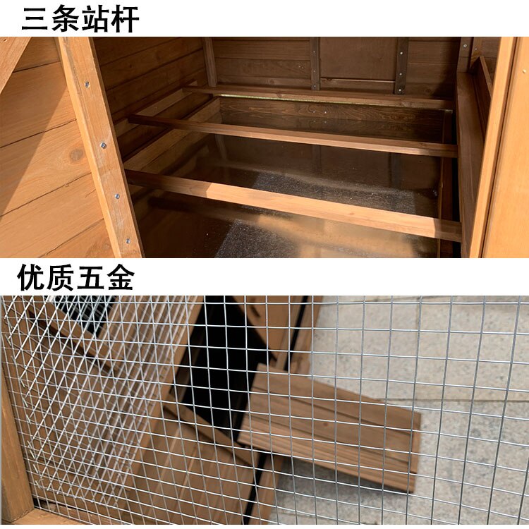 Foldable Wood Chicken Rabbit Cage for Household Large-scale Duck Cats Dog Coops and Pet Houses