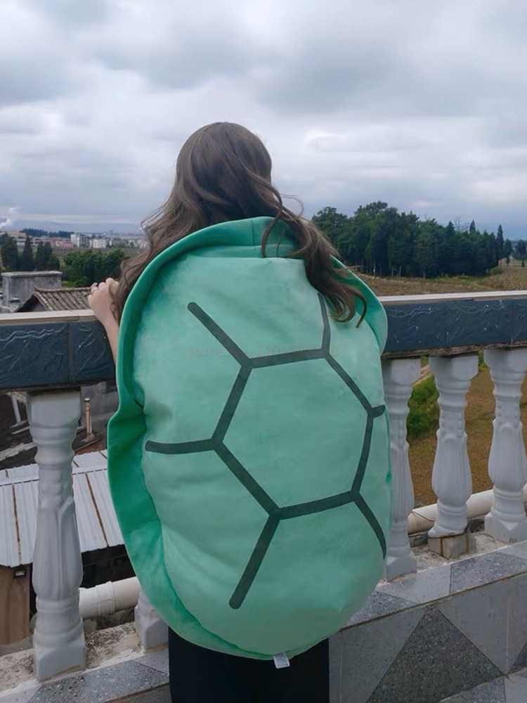 Turtle Shell Pillow Toys Big Tortoise Clothes Stuffed Soft for Sleeping Cushion Cosplay Game Gift