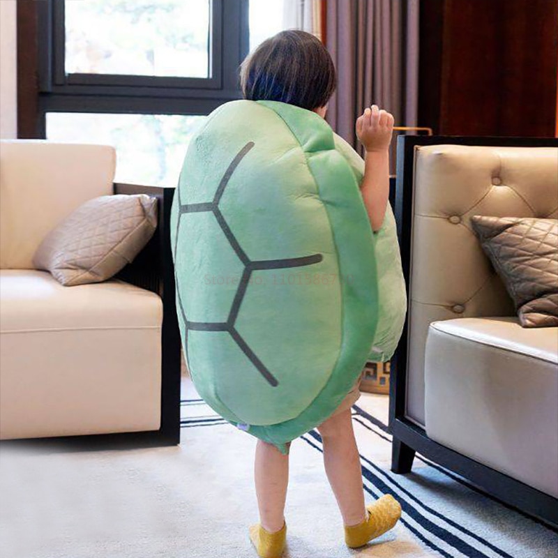 Turtle Shell Pillow Toys Big Tortoise Clothes Stuffed Soft for Sleeping Cushion Cosplay Game Gift