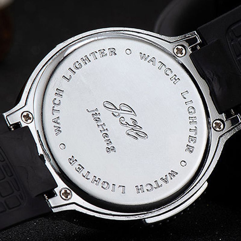 Flame Lighter Watch Metal New Creative Personality Gas Electronic Open Lighter