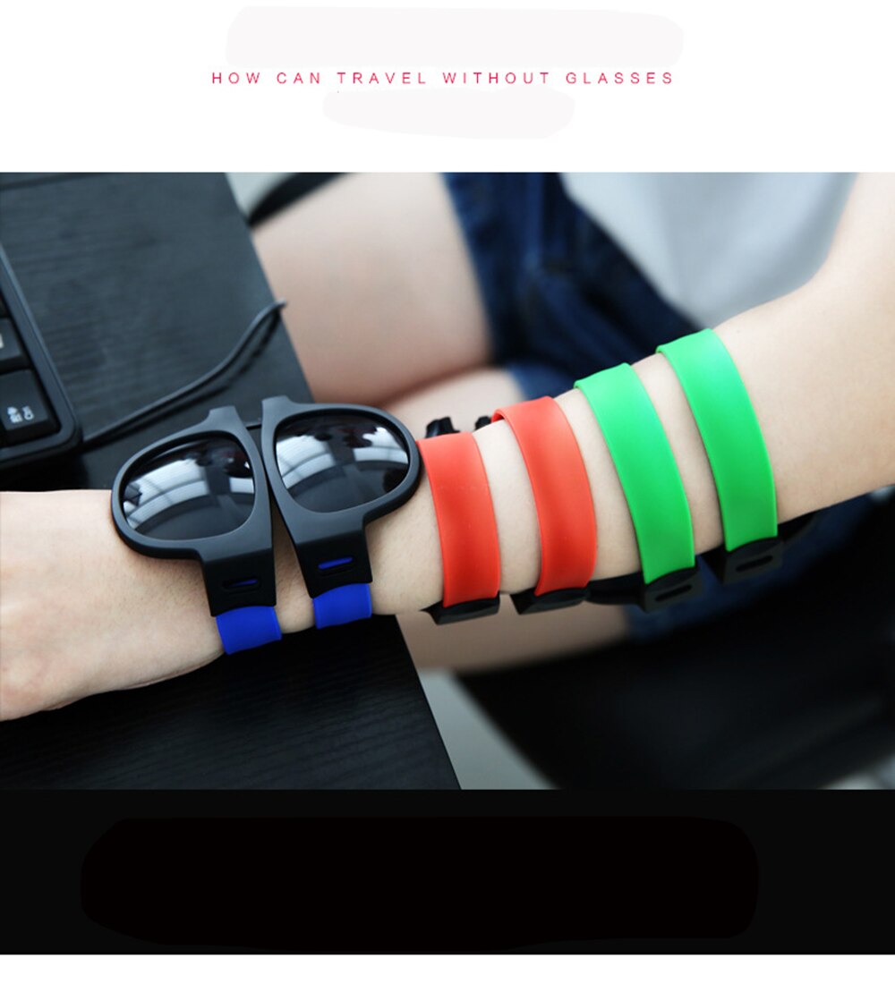 Wristband Sunglasses Sports Glasses for Men Women Foldable Fashion Driving Cycling anti-falling