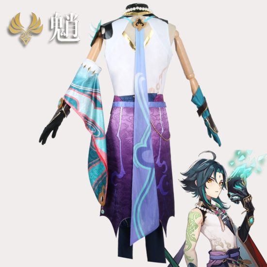 Genshin Impact Xiao Cosplay Costume Carnival Party Outfit Game Suit Uniform - Image 2