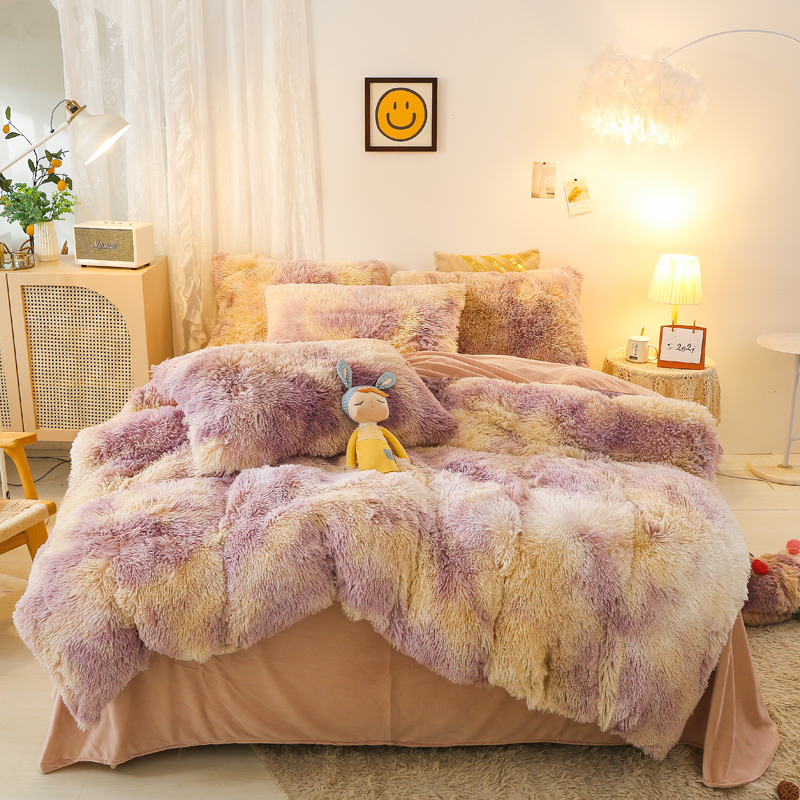 Cover Set Bed Comforter Blanket Pillowcases Coral Fleece Warm Princess Bedding Set Mink Velvet Quilt/Duvet Cover Set Bed Comforter Blanket Pillowcases Coral Fleece Warm Princess Bedding Set Mink Velvet Quilt/Duvet