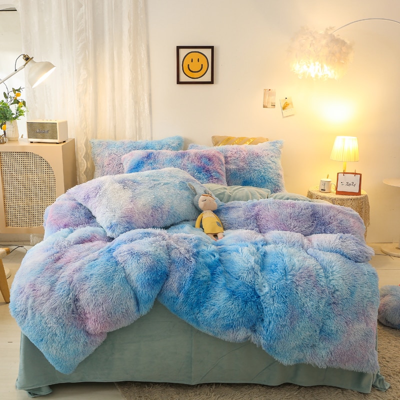 Cover Set Bed Comforter Blanket Pillowcases Coral Fleece Warm Princess Bedding Set Mink Velvet Quilt/Duvet Cover Set Bed Comforter Blanket Pillowcases Coral Fleece Warm Princess Bedding Set Mink Velvet Quilt/Duvet