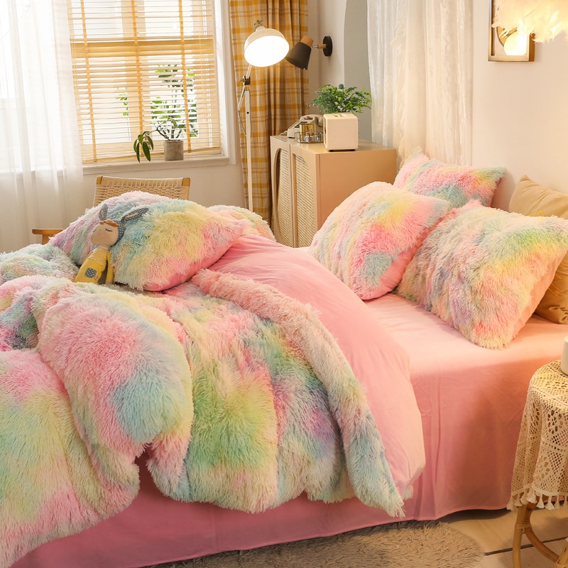 Cover Set Bed Comforter Blanket Pillowcases Coral Fleece Warm Princess Bedding Set Mink Velvet Quilt/Duvet Cover Set Bed Comforter Blanket Pillowcases Coral Fleece Warm Princess Bedding Set Mink Velvet Quilt/Duvet
