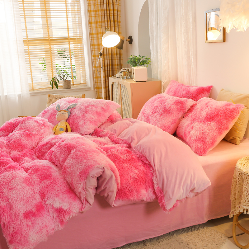 Cover Set Bed Comforter Blanket Pillowcases Coral Fleece Warm Princess Bedding Set Mink Velvet Quilt/Duvet Cover Set Bed Comforter Blanket Pillowcases Coral Fleece Warm Princess Bedding Set Mink Velvet Quilt/Duvet