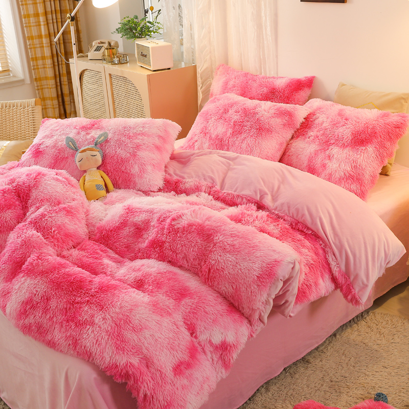 Cover Set Bed Comforter Blanket Pillowcases Coral Fleece Warm Princess Bedding Set Mink Velvet Quilt/Duvet Cover Set Bed Comforter Blanket Pillowcases Coral Fleece Warm Princess Bedding Set Mink Velvet Quilt/Duvet