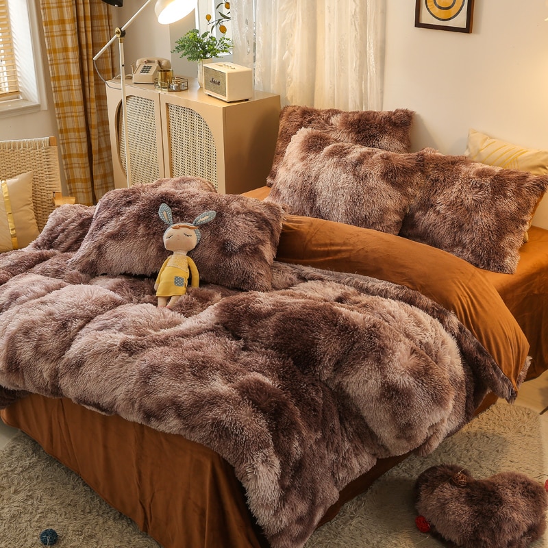 Cover Set Bed Comforter Blanket Pillowcases Coral Fleece Warm Princess Bedding Set Mink Velvet Quilt/Duvet Cover Set Bed Comforter Blanket Pillowcases Coral Fleece Warm Princess Bedding Set Mink Velvet Quilt/Duvet