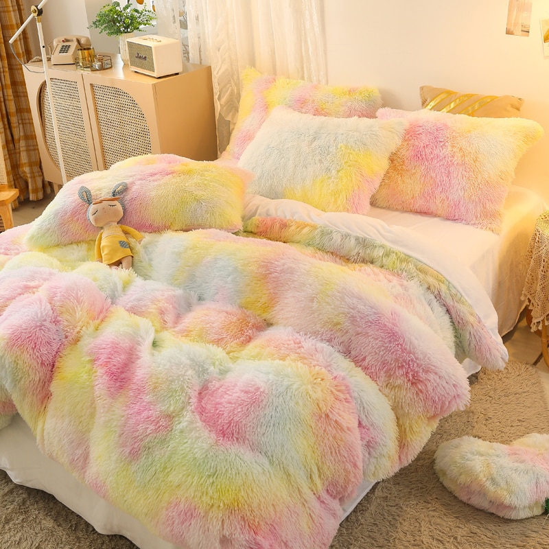 Cover Set Bed Comforter Blanket Pillowcases Coral Fleece Warm Princess Bedding Set Mink Velvet Quilt/Duvet Cover Set Bed Comforter Blanket Pillowcases Coral Fleece Warm Princess Bedding Set Mink Velvet Quilt/Duvet