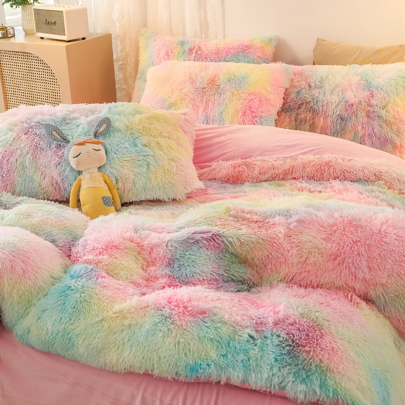 Cover Set Bed Comforter Blanket Pillowcases Coral Fleece Warm Princess Bedding Set Mink Velvet Quilt/Duvet Cover Set Bed Comforter Blanket Pillowcases Coral Fleece Warm Princess Bedding Set Mink Velvet Quilt/Duvet