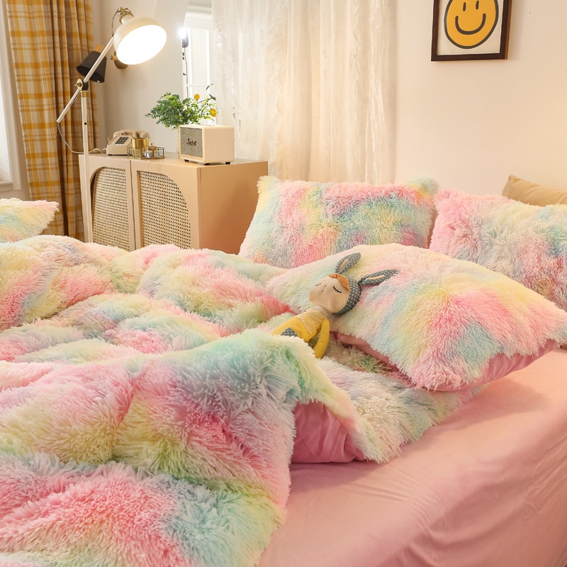 Cover Set Bed Comforter Blanket Pillowcases Coral Fleece Warm Princess Bedding Set Mink Velvet Quilt/Duvet Cover Set Bed Comforter Blanket Pillowcases Coral Fleece Warm Princess Bedding Set Mink Velvet Quilt/Duvet