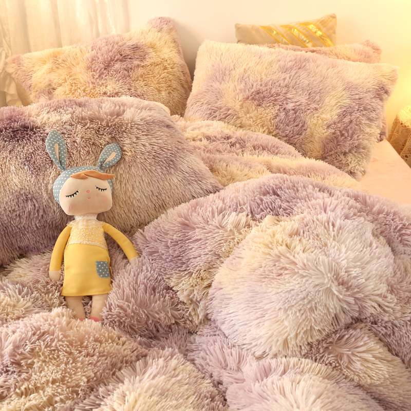 Cover Set Bed Comforter Blanket Pillowcases Coral Fleece Warm Princess Bedding Set Mink Velvet Quilt/Duvet Cover Set Bed Comforter Blanket Pillowcases Coral Fleece Warm Princess Bedding Set Mink Velvet Quilt/Duvet