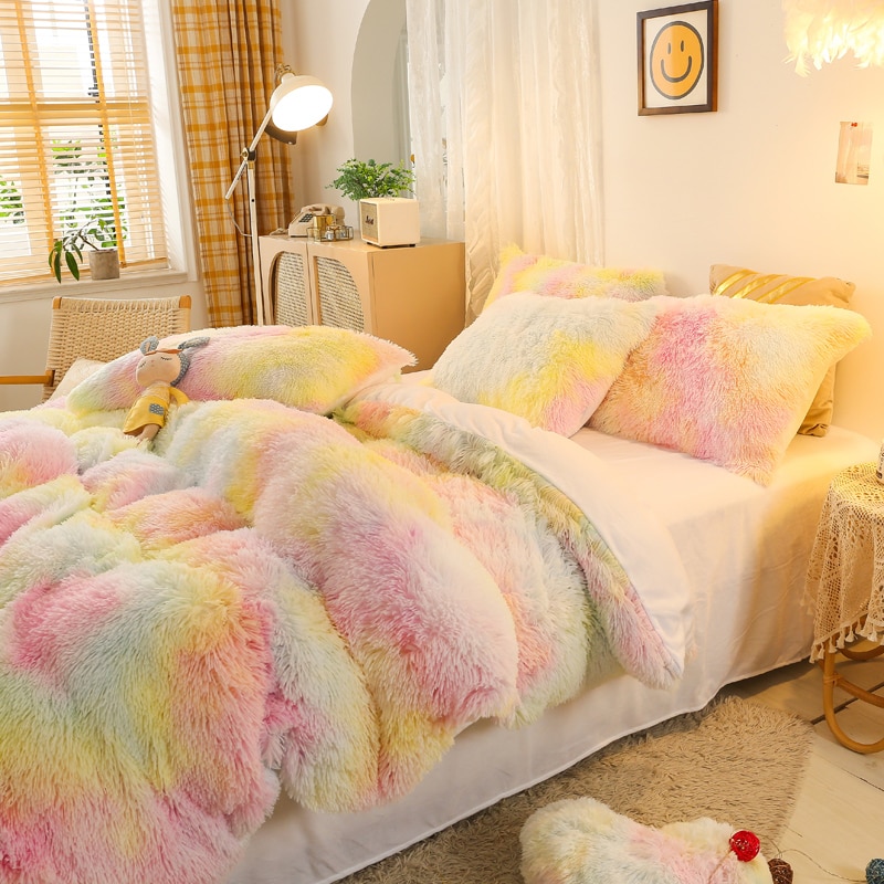 Cover Set Bed Comforter Blanket Pillowcases Coral Fleece Warm Princess Bedding Set Mink Velvet Quilt/Duvet Cover Set Bed Comforter Blanket Pillowcases Coral Fleece Warm Princess Bedding Set Mink Velvet Quilt/Duvet