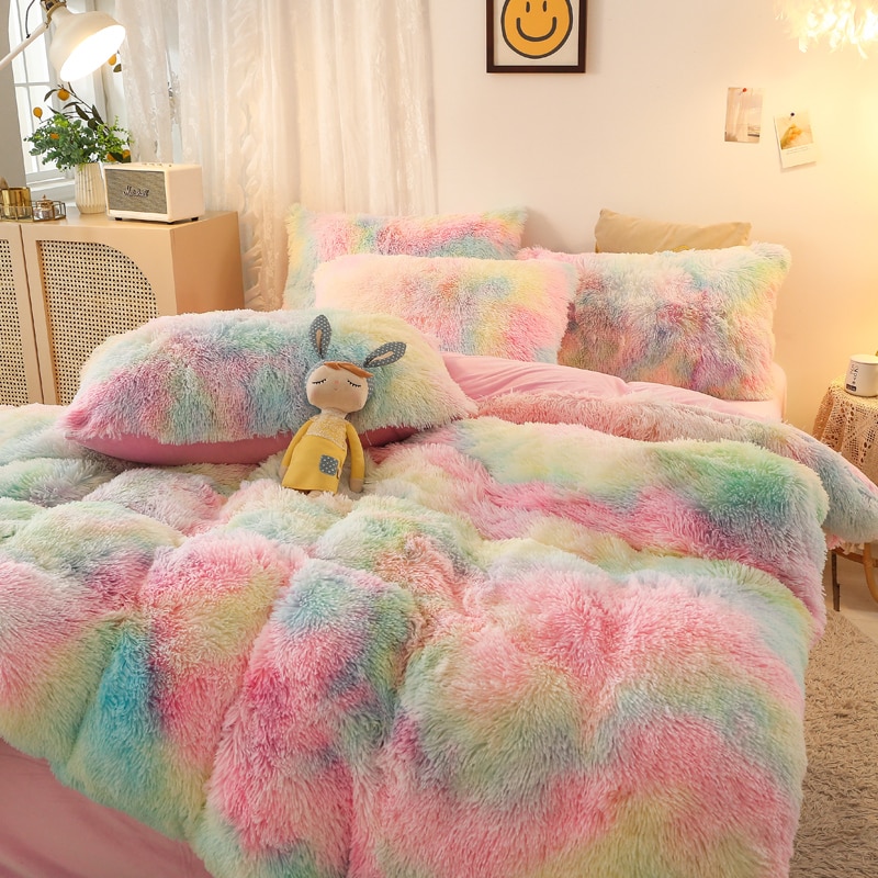 Cover Set Bed Comforter Blanket Pillowcases Coral Fleece Warm Princess Bedding Set Mink Velvet Quilt/Duvet Cover Set Bed Comforter Blanket Pillowcases Coral Fleece Warm Princess Bedding Set Mink Velvet Quilt/Duvet