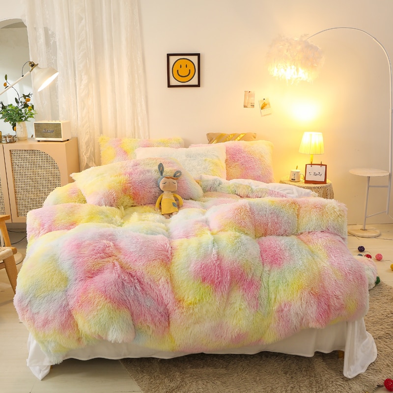 Cover Set Bed Comforter Blanket Pillowcases Coral Fleece Warm Princess Bedding Set Mink Velvet Quilt/Duvet Cover Set Bed Comforter Blanket Pillowcases Coral Fleece Warm Princess Bedding Set Mink Velvet Quilt/Duvet