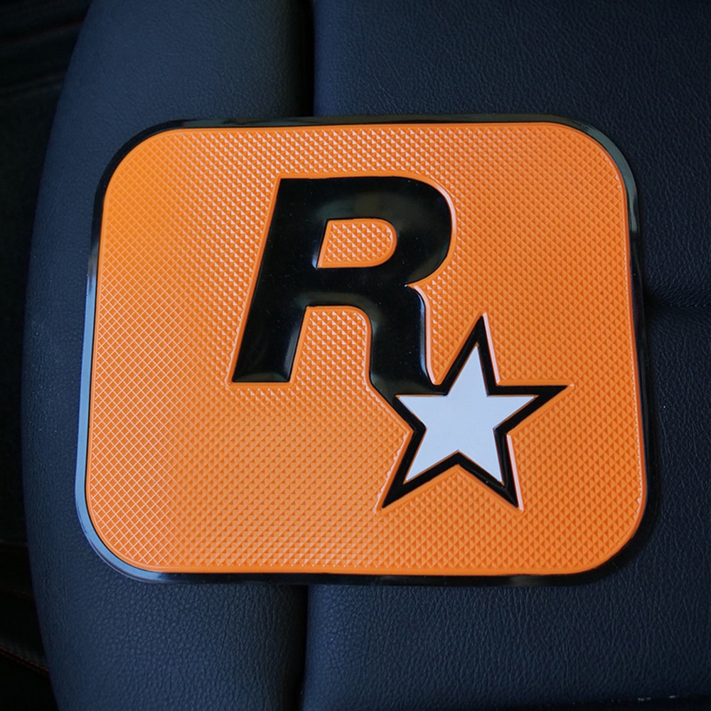GTA R-Star Sticky Gel Pad Car Dashboard Sticky Anti-Slip PVC Mat For Phone Sunglasses Holder
