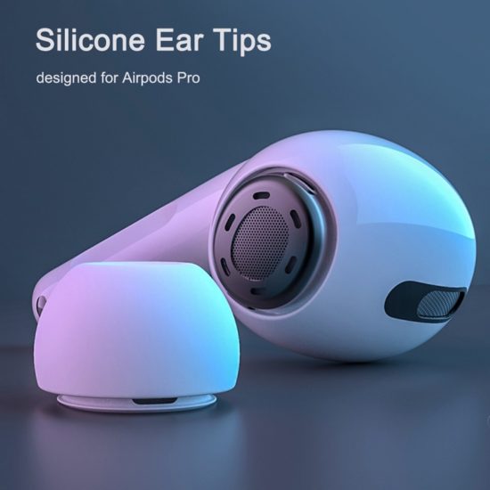 Soft Silicone Earbuds Earphone Tips Earplug Cover for Apple Airpods Pro 3-Pcs L-M-S Size Headphone Eartips - Image 3